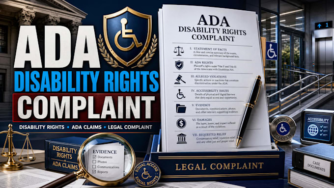 draft a powerful ada disability rights complaint for your case