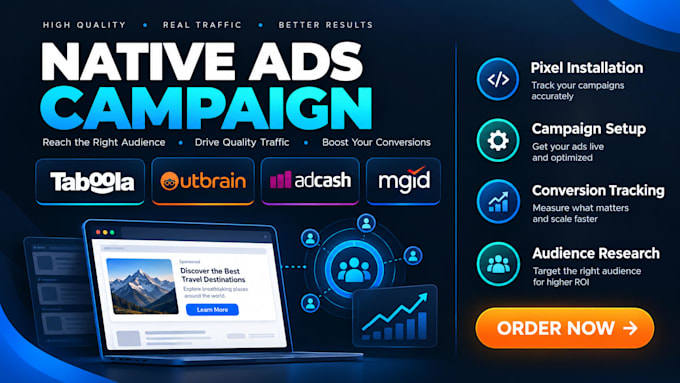setup taboola outbrain mgid native ads campaigns and optimize