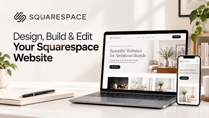 be your squarespace designer, clone and edit website SEO squarespace builder