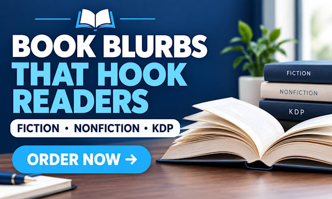 write your book blurb for amazon KDP and back cover