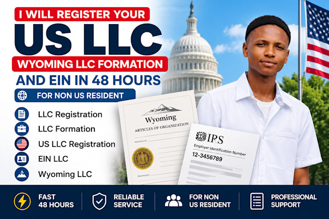 register your US llc, wyoming llc formation and ein