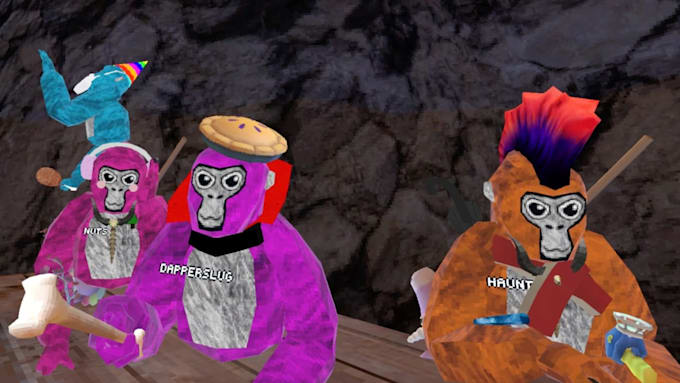develop a gorilla tag fan game custom map vr game in unity