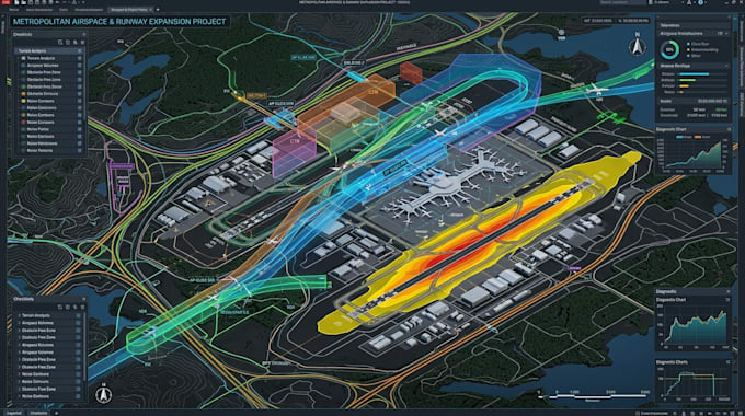 design airport, aviation, terminal and wayfinding maps