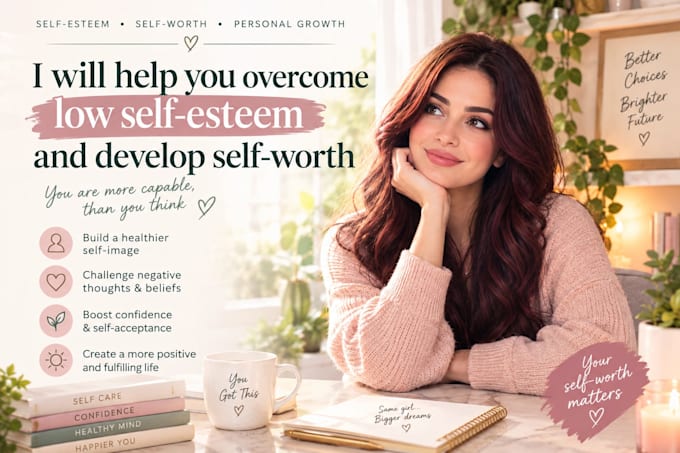 help you overcome low self esteem and develop self worth