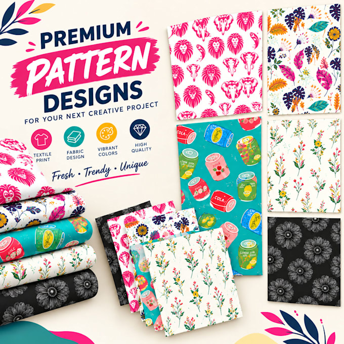 design seamless patternns for fabric