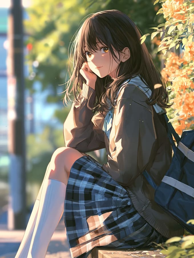 draw anime character illustration