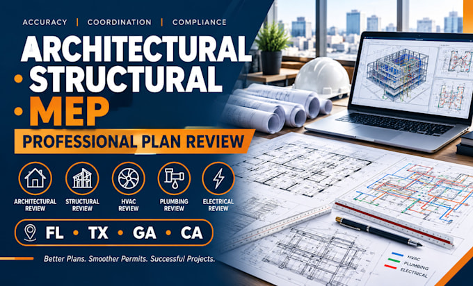do architect review structural engineering mep pe engineer in florida tx ga ca