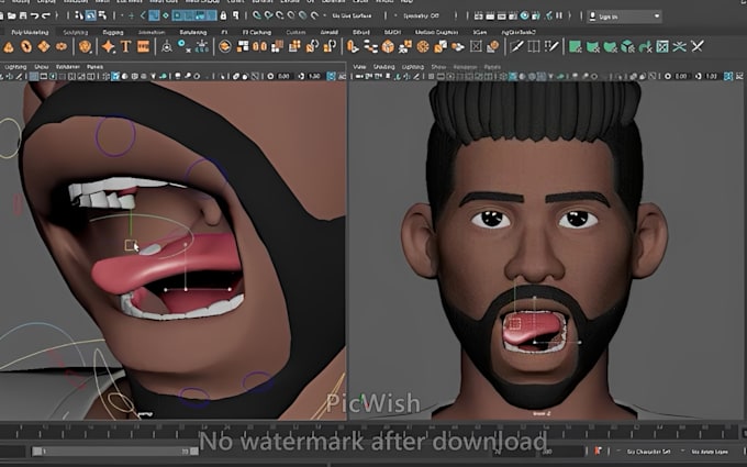 create 3d character rigging, modeling, blender animation and skinning