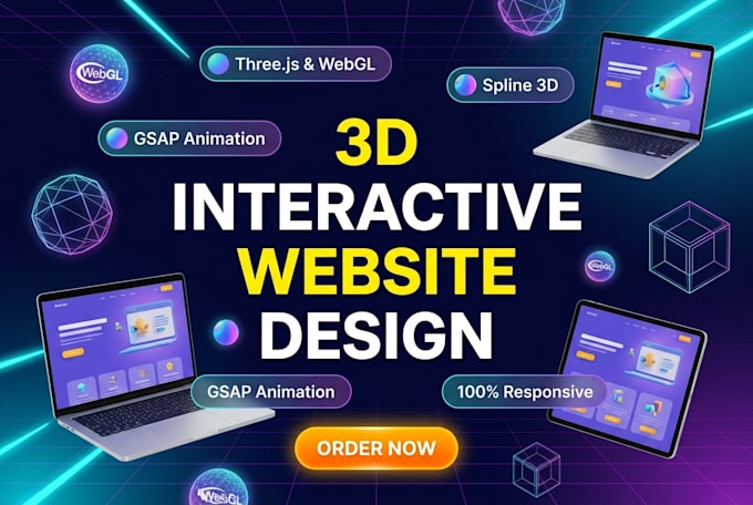 create custom animated 3d website webgl business website threejs gsap