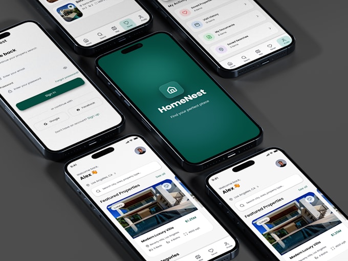 do ui ux design UI UX mobile app or website UI UX design