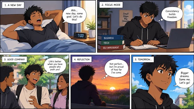 draw comic page manga