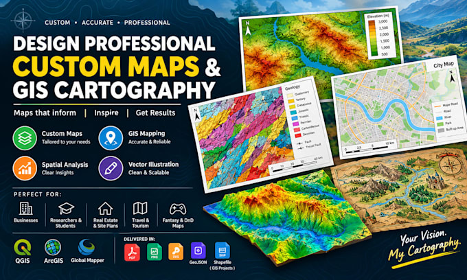 design professional custom maps and gis cartography