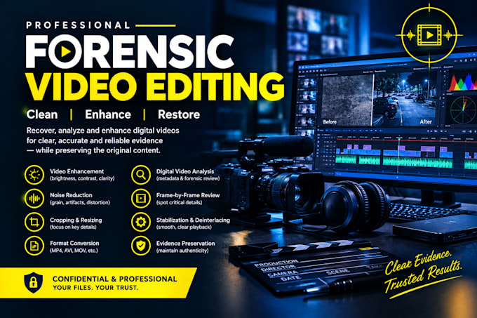 do forensic video, audio, cctv and image enhancement