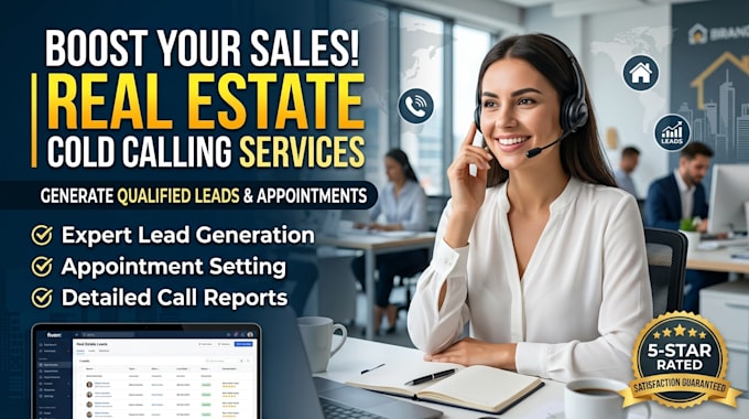 real estate cold calling real estate b2b coldcaller customer support cold caller