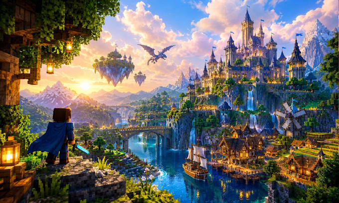 make custom minecraft maps with terrain, cities and castles
