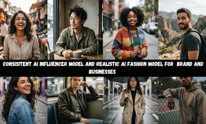create consistent ai influencer model and realistic ai fashion model for brands