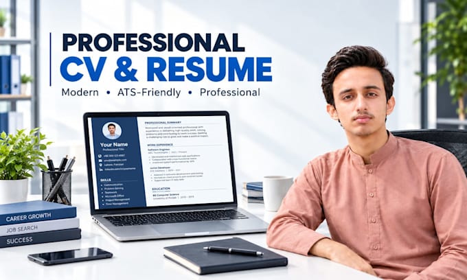 write and design a professional CV resume for your career