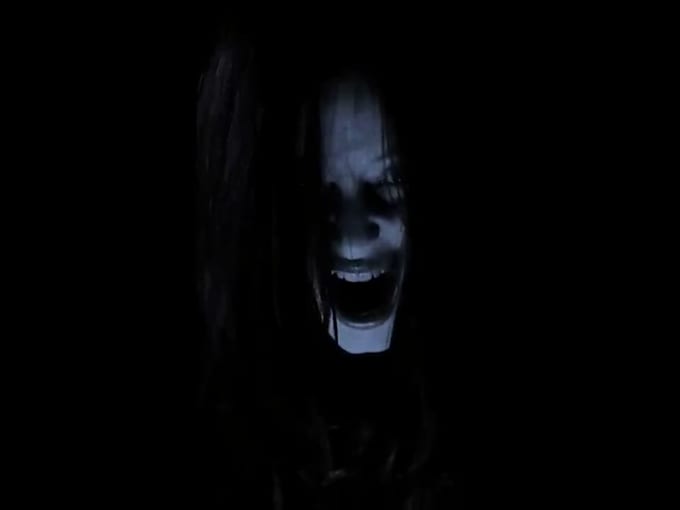 create spooky halloween hologram animation and vj loops