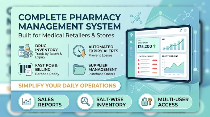 provide complete cloud based pharmacy management point of sale