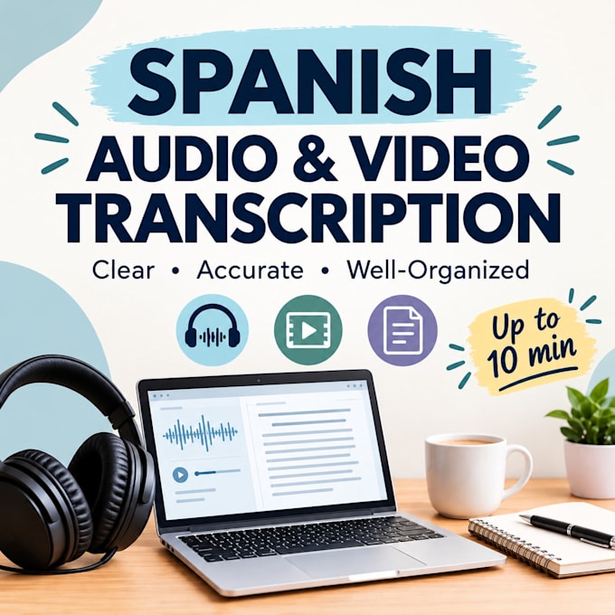 transcribe spanish audio and video to text