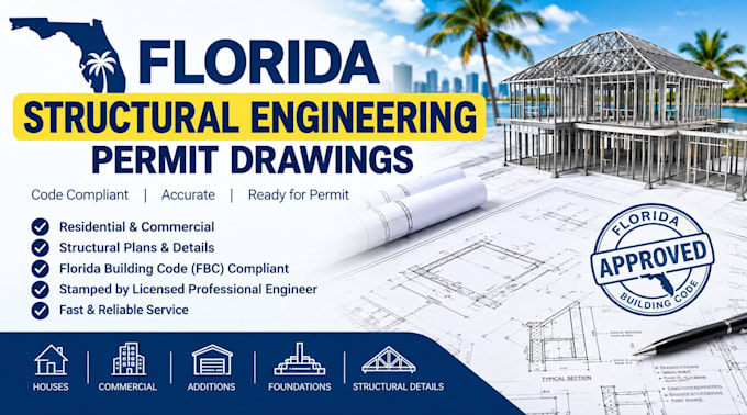 provide florida structural engineering, permit drawings