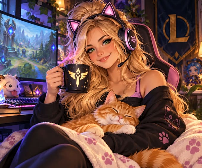 play league of legends with you
