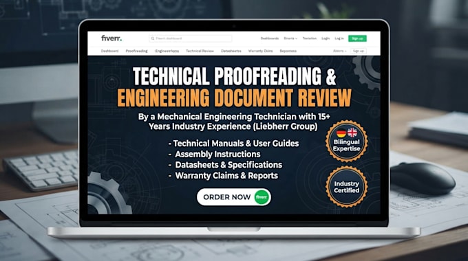 do technical proofreading and engineering document review