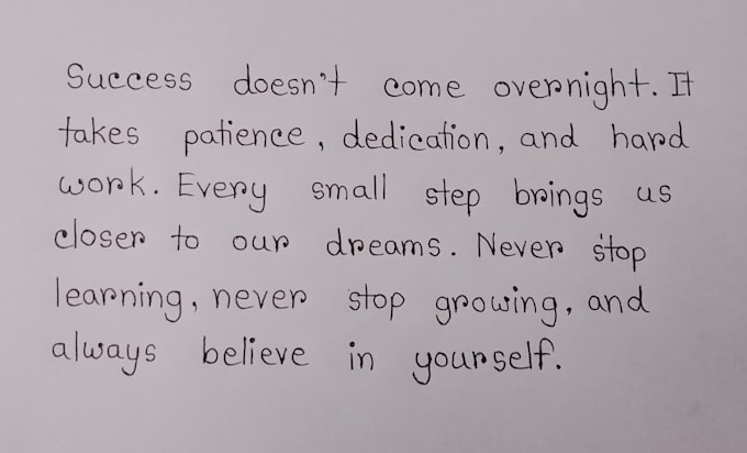 write anything with my beautiful handwriting