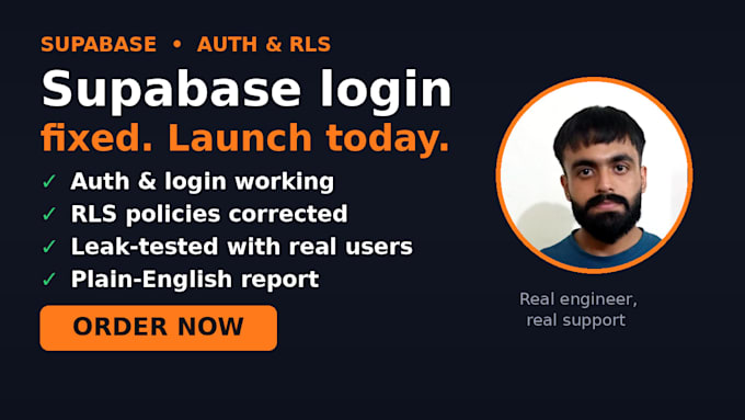 fix supabase auth and rls errors so your lovable app can launch