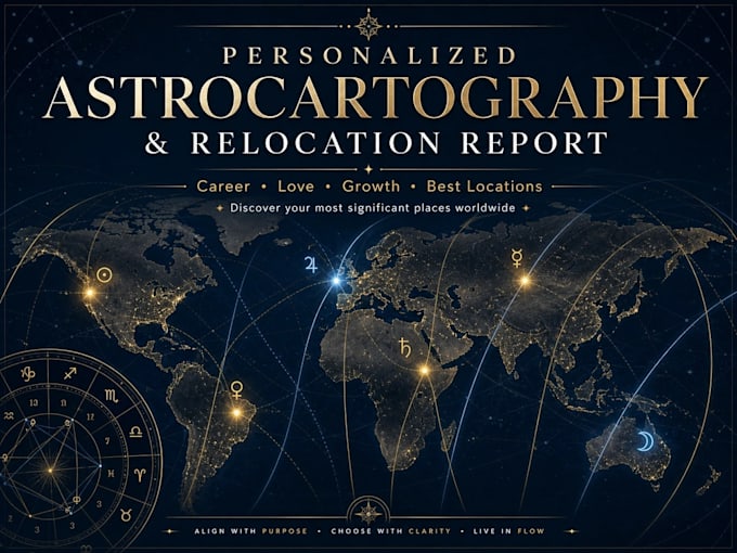 create your personalized worldwide astrocartography report
