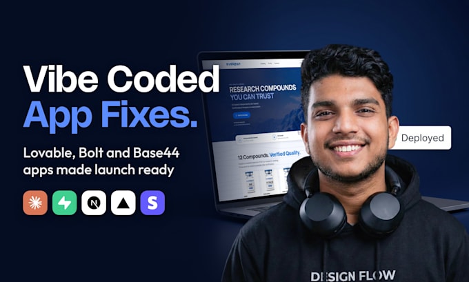 fix, finish and launch your vibe coded lovable, bolt or base44 app