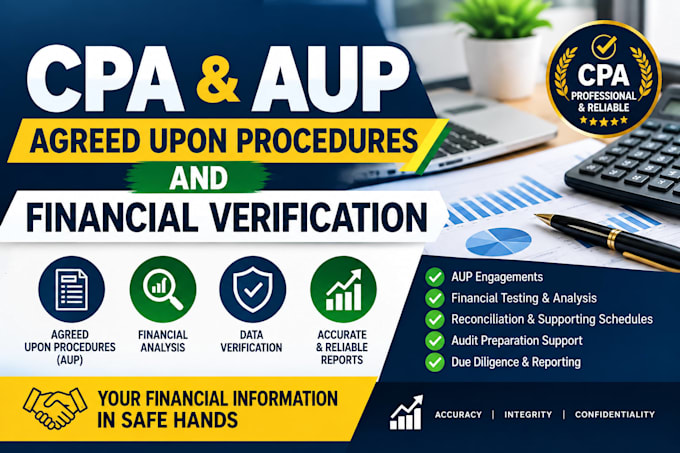 perform CPA agreed upon procedures aup and financial verification