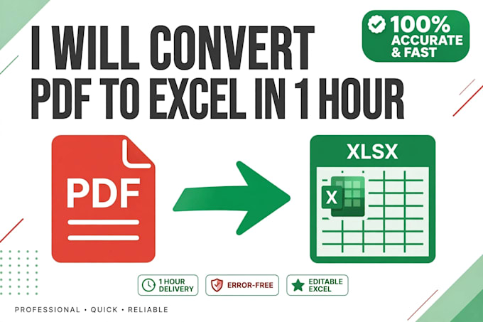 convert pdf to excel and image to excel