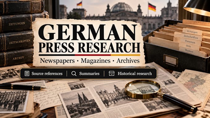 research german newspapers, magazines, and press archives