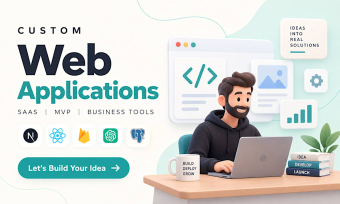 build custom software, and saas products