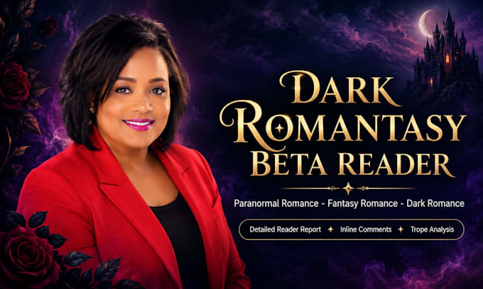 beta read your dark romantasy or paranormal romance novel