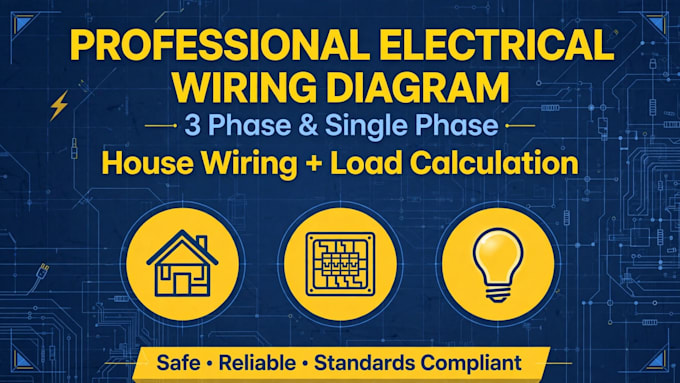 professional 3 phase wiring and house single wiring