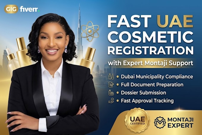 register your cosmetic product in uae montaji system