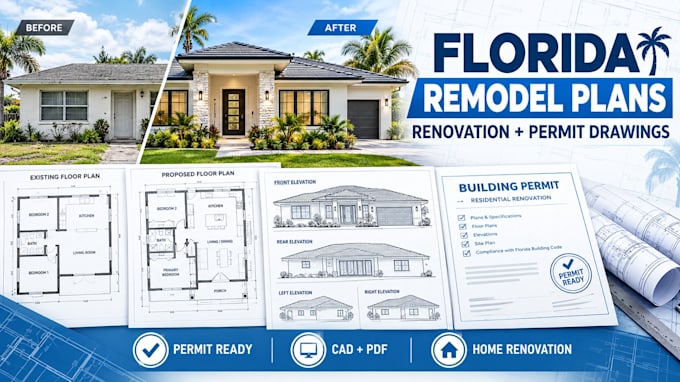 create florida residential remodel and renovation plans