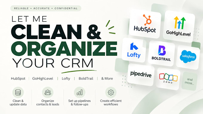 manage and organize your CRM