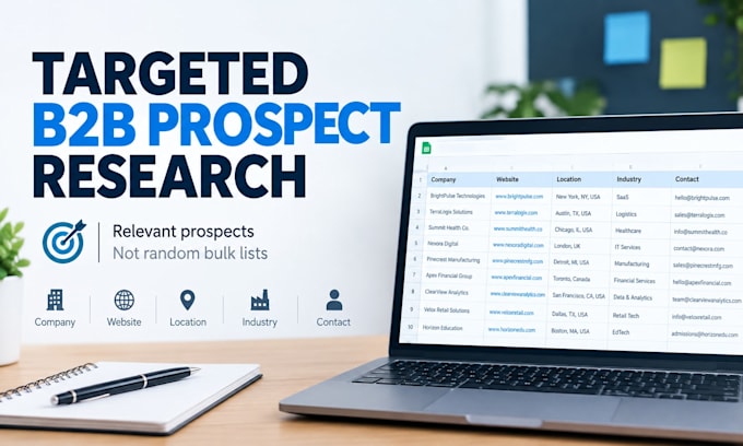 research targeted b2b prospects and build lead lists