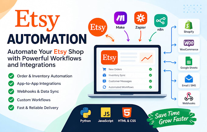 automate your etsy shop with powerful workflows integrations