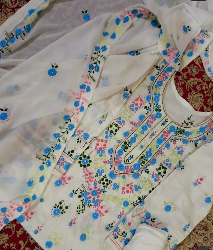create beautiful custom hand embroidery on dresses