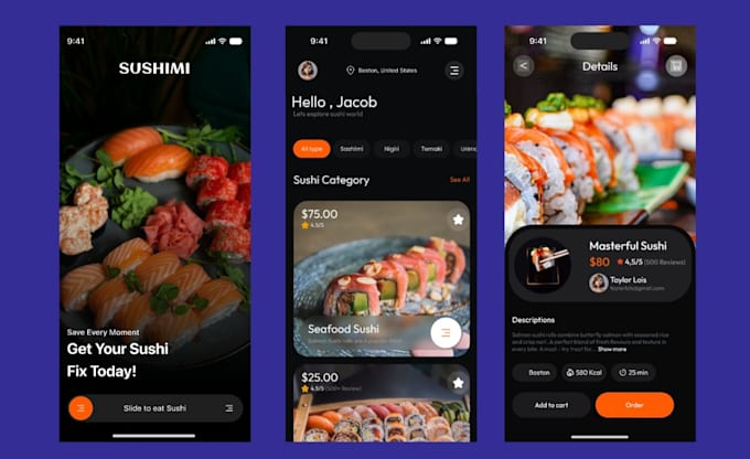 design mobile app uiux design in figma