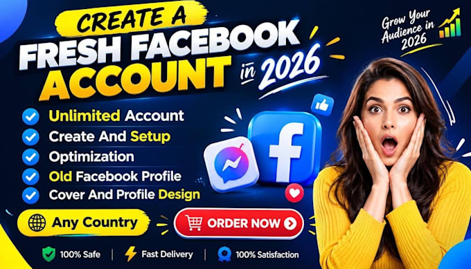 create facebook account for personal or business use, old fb profile
