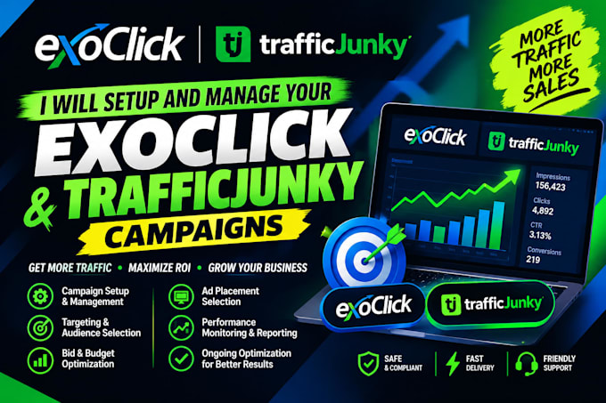 setup and manage your exoclick campaigns and traffic junky
