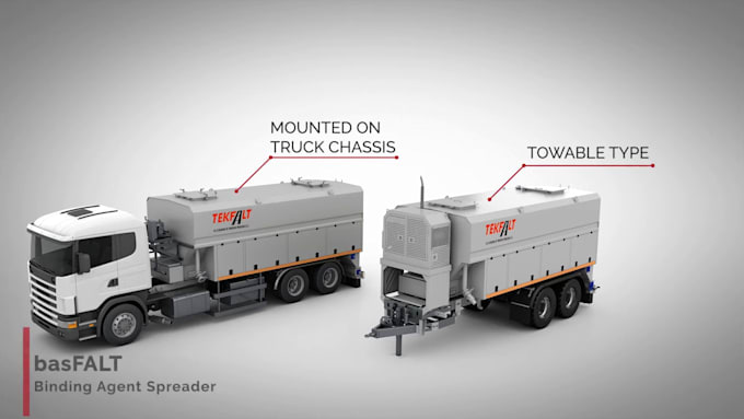 create 3d industrial animation road construction stabilization equipment process