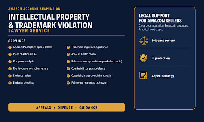 appeal your amazon trademark or copyright violation
