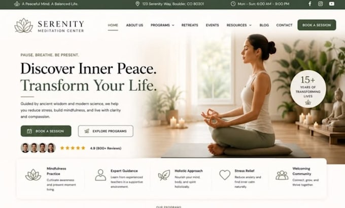 build squarespace ayurveda website ayurvedic site practitioner panchakarma site