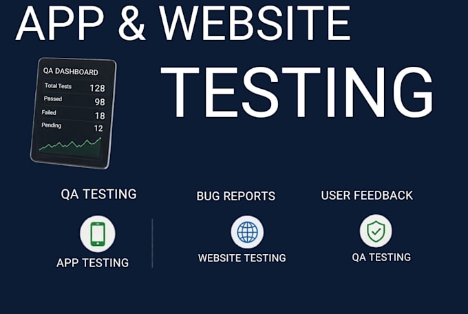 do app testing, website testing, QA testing and usability testing